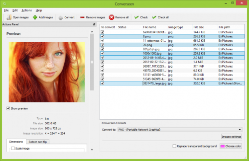 โปรแกรมแปลงไฟล์ Converseen