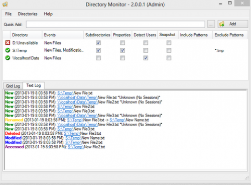 ดาวน์โหลดโปรแกรม Directory Monitor ดาวน์โหลดโปรแกรม Directory Monitor