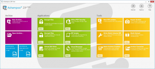 โปรแกรมแตกไฟล์ Ashampoo Zip Free