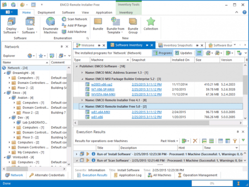 EMCO Remote Installer Free (โปรแกรมควบคุมคอมพิวเตอร์ระยะไกล) : 
