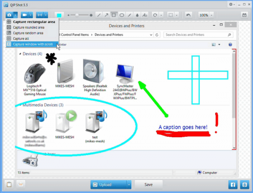 โปรแกรมจับภาพหน้าจอ อัดวิดีโอหน้าจอ QIP Shot โปรแกรมจับภาพหน้าจอ อัดวิดีโอหน้าจอ QIP Shot