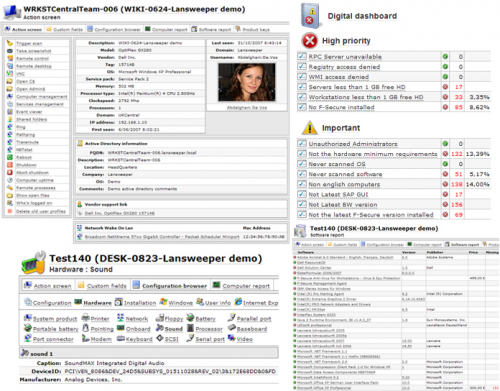 โปรแกรมเน็ตเวิร์ค Lansweeper