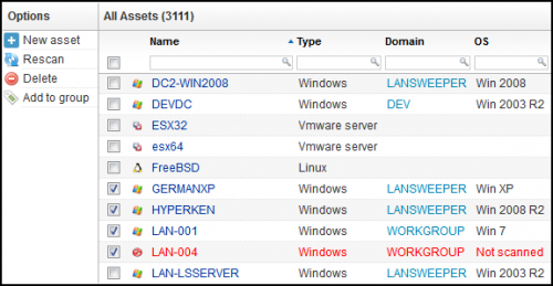 โปรแกรมจัดการเน็ตเวิร์ก Lansweeper