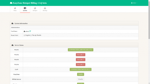 EasyZone Hotspot Billing (โปรแกรมจัดการอินเตอร์เน็ต WiFi ไร้สาย) : 