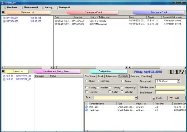 โปรแกรมแจ้งเตือนฐานข้อมูล SmartDBA