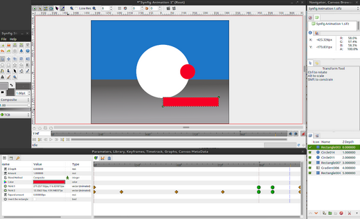 โปรแกรมออกแบบแอนิเมชัน 2 มิติ Synfig Studio โปรแกรมออกแบบแอนิเมชัน 2 มิติ Synfig Studio