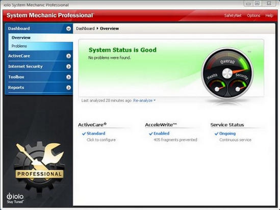 โปรแกรมปรับแต่งคอมพิวเตอร์ System Mechanic Professional