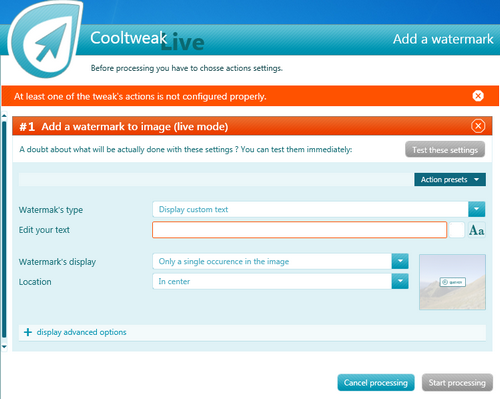 โปรแกรมแต่งรูป ย่อขนาดรูป ใส่ลายน้ำ COOLTWEAK โปรแกรมแต่งรูป ย่อขนาดรูป ใส่ลายน้ำ COOLTWEAK