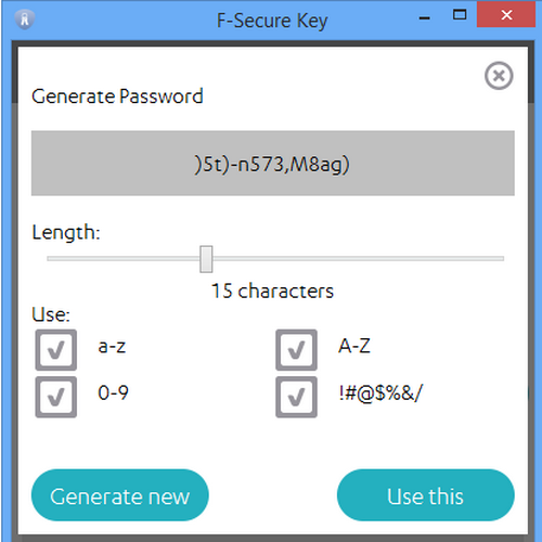 โปรแกรมจัดการรหัสผ่าน F-Secure Key โปรแกรมจัดการรหัสผ่าน F-Secure Key