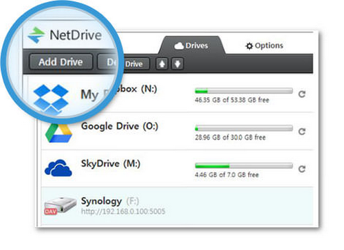 โปรแกรมรับส่งไฟล์ NetDrive โปรแกรมรับส่งไฟล์ NetDrive