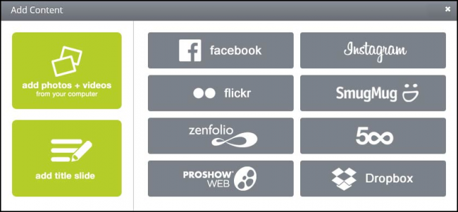 โปรแกรมสร้างภาพเคลื่อนไหว ProShow Web