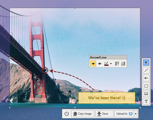 โปรแกรมจับภาพหน้าจอ CloudShot โปรแกรมจับภาพหน้าจอ CloudShot