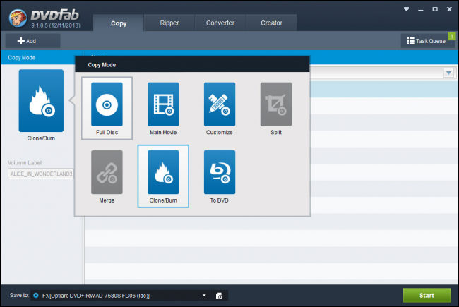 โปรแกรมไรท์แผ่น DVDFab โปรแกรมไรท์แผ่น DVDFab