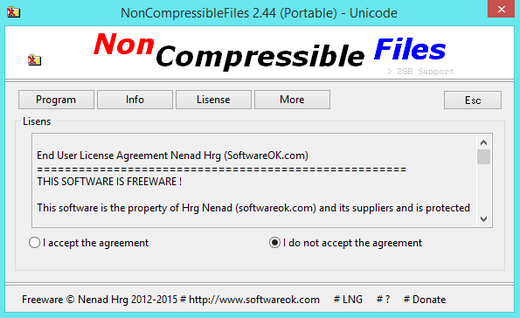 ดาวน์โหลดโปรแกรม NonCompressibleFiles ดาวน์โหลดโปรแกรม NonCompressibleFiles
