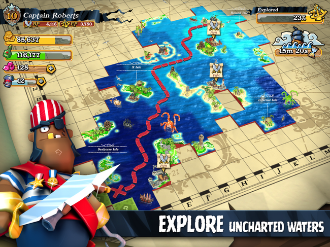 Plunder Pirates (App เกมส์โจรสลัดสร้างเกาะ ถล่มเมือง) : 