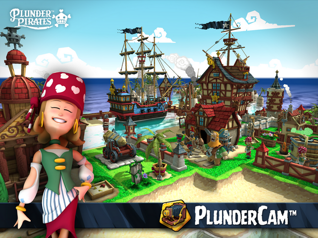Plunder Pirates (App เกมส์โจรสลัดสร้างเกาะ ถล่มเมือง) : 