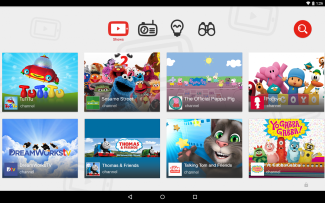 โหลดแอป YouTube Kids
