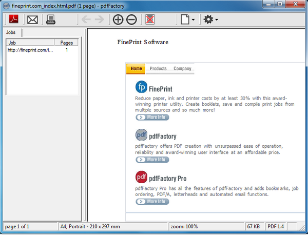 โปรแกรมแปลงไฟล์ pdfFactory 