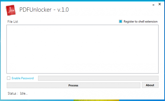 PDF Unlocker (โปรแกรม ปลดล็อกคำขออนุญาตของ PDF) : 