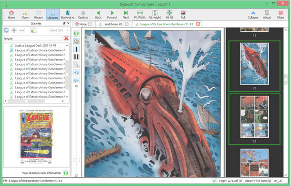 โปรแกรมอ่านการ์ตูน Comic Seer 