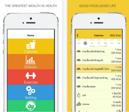 App บันทึกปริมาณแคลอรี่ CalkCal
