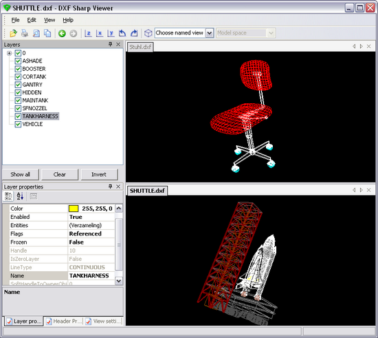 โปรแกรม de-caff DXF Viewer โปรแกรม de-caff DXF Viewer