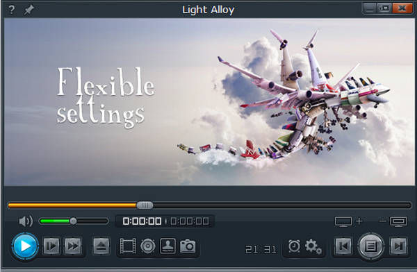 โปรแกรมดูหนังฟังเพลง Light Alloy 