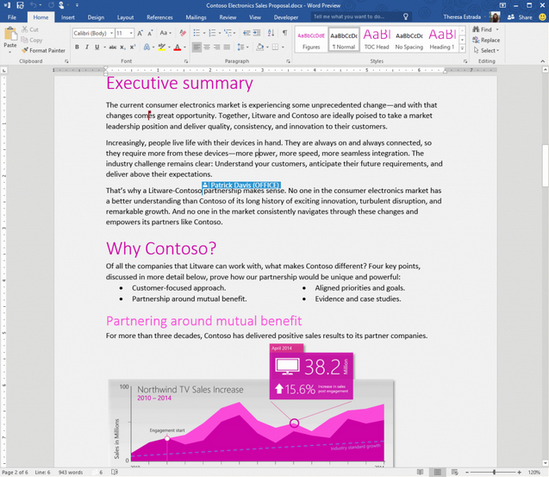 โปรแกรม Microsoft Word 2016