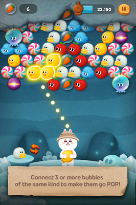 LINE Bubble 2 (App เกมส์ไลน์ยิงลูกแก้วภาคต่อ) : 