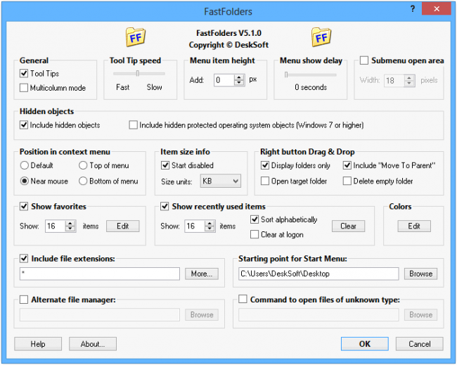 โปรแกรมทางลัดโฟลเดอร์ (FastFolders) โปรแกรมทางลัดโฟลเดอร์ (FastFolders)