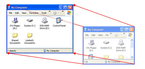 โปรแกรมจำตำแหน่งหน้าต่างโปรแกรม WindowManager โปรแกรมจำตำแหน่งหน้าต่างโปรแกรม WindowManager