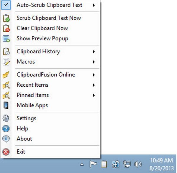 โปรแกรมจัดการคลิปบอร์ด ClipboardFusion โปรแกรมจัดการคลิปบอร์ด ClipboardFusion