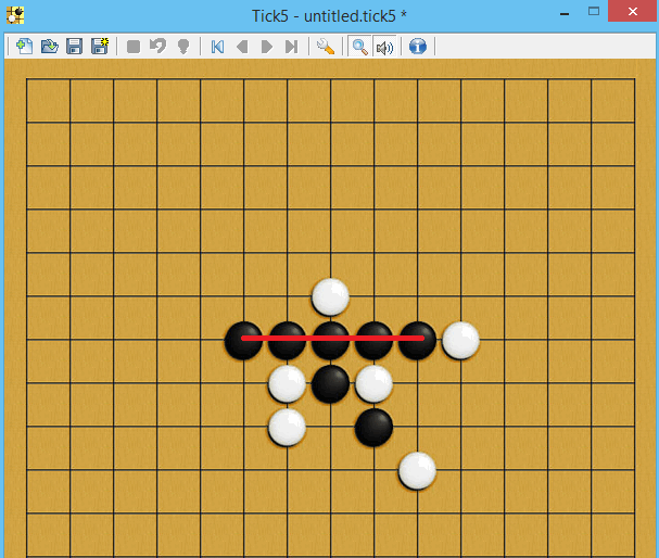 เกมส์เรียงหมากกระดาน Tick5