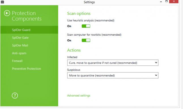 โปรแกรมแอนตี้ไวรัส Dr.Web Security Space