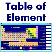 Table of Chemical Element : 