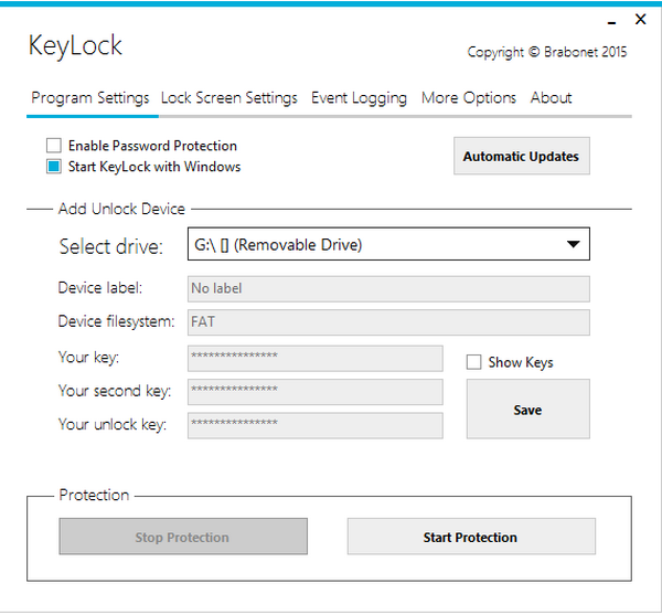 โปรแกรมล็อกเครื่องคอมพิวเตอร์ KeyLock 