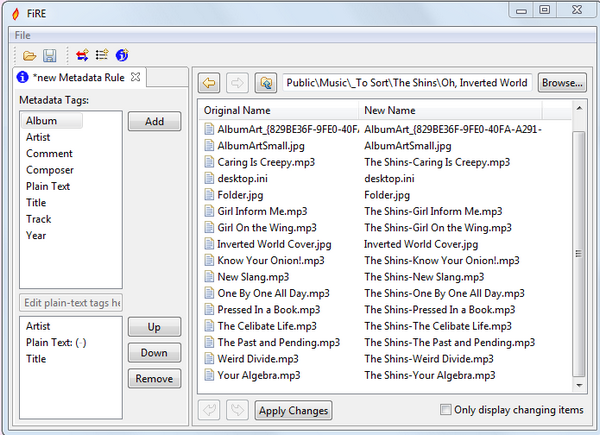 โปรแกรมเปลี่ยนชื่อไฟล์ โฟลเดอร์ FiRE