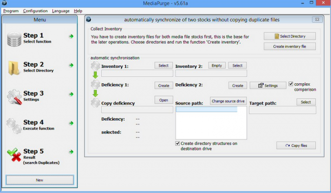 โปรแกรมจัดการไฟล์เพลง MediaPurge 