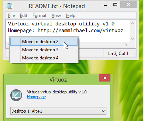 โปรแกรมแบ่งหน้าจอ Virtuoz