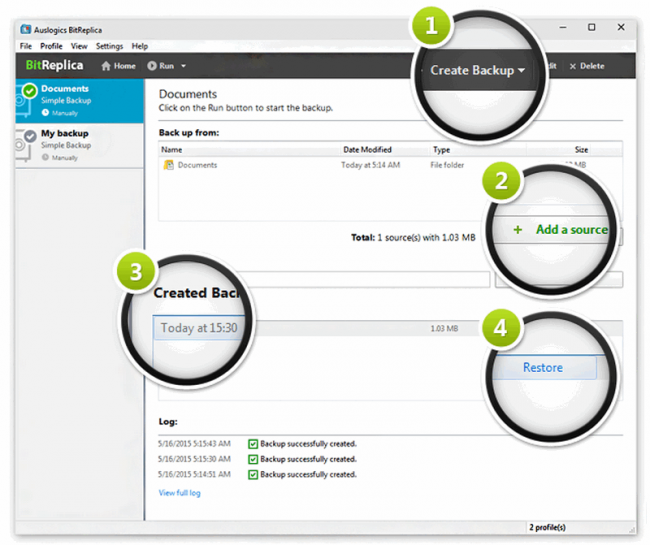 โปรแกรม Back Up ไฟล์ BitReplica