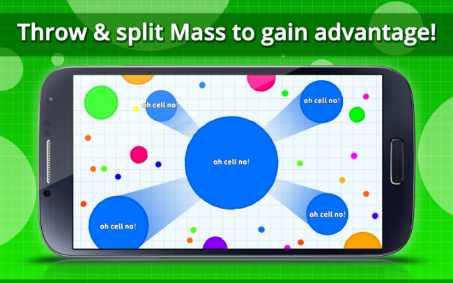 Agario (App เกมส์เอาชีวิตรอดของเซลล์ตัวน้อย ฟรี) : 
