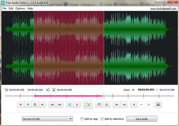 โปรแกรมตัดต่อเสียง ทำริงโทน Free Audio Editor โปรแกรมตัดต่อเสียง ทำริงโทน Free Audio Editor