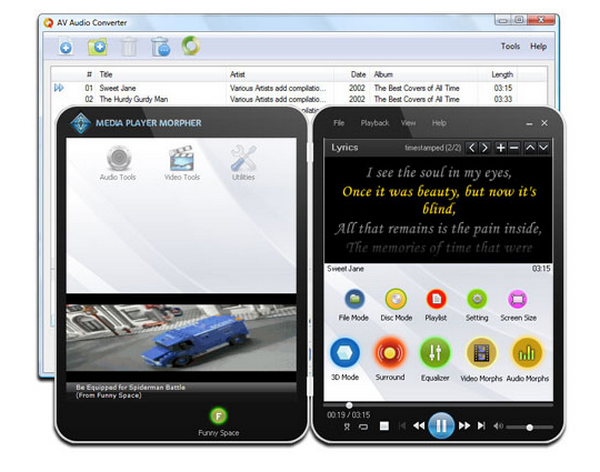 โปรแกรมแปลงไฟล์เสียง AV Audio Converter