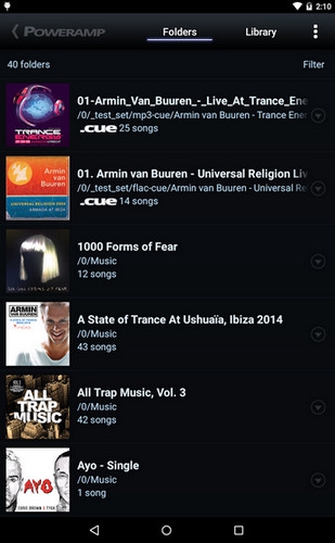 App ฟังเพลง Poweramp Full Version Unlocker
