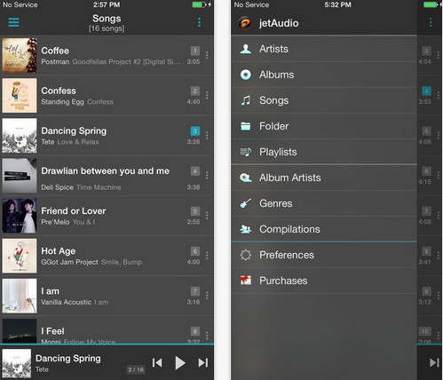 App ฟังเพลง jetAudio Music Player