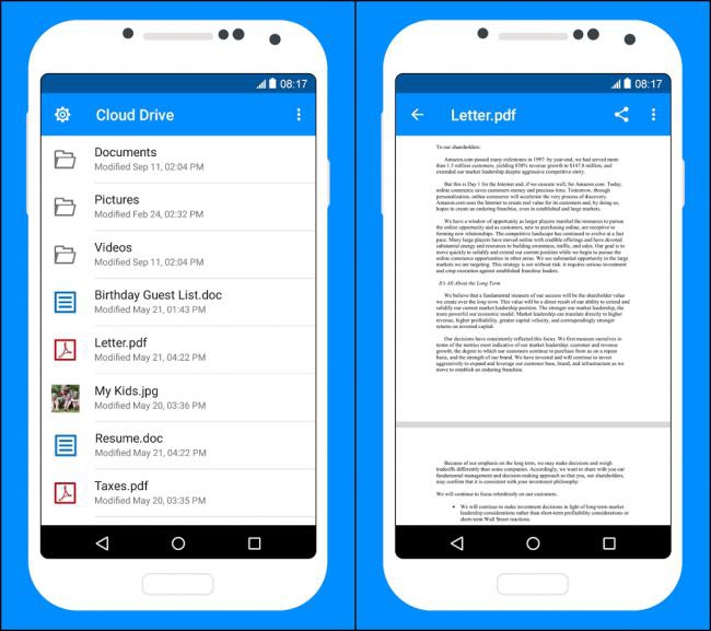 App ฝากไฟล์อเมซอน Amazon Cloud Drive