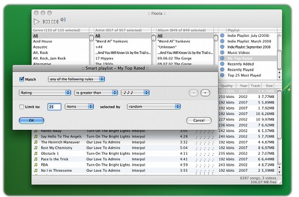 โปรแกรมฟังเพลง จัดการเพลง Floola