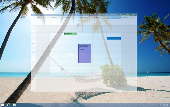 โปรแกรมปฏิทิน บนหน้าจอ Outlook on the Desktop