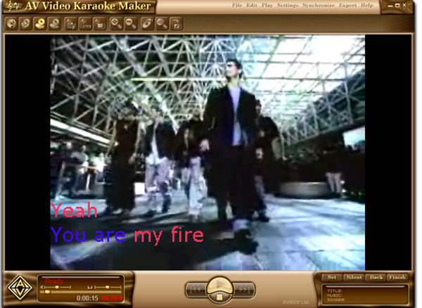 โปรแกรมสร้างคาราโอเกะ AV Video Karaoke Maker โปรแกรมสร้างคาราโอเกะ AV Video Karaoke Maker