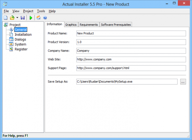 โปรแกรมสร้างตัวติดตั้งให้กับโปรแกรม Actual Installer โปรแกรมสร้างตัวติดตั้งให้กับโปรแกรม Actual Installer